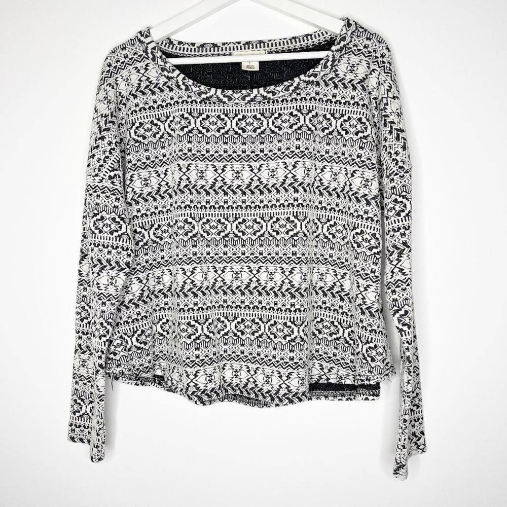 STARING AT STARS Printed Long Sleeve Top 
